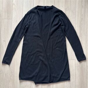 GAP Cashmere Blend Black Open-Front Women's Cardigan Size Large